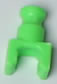 K'NEX-Klammer mit Stangenende Fluorescent grün