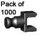 Paket mit 1000 K'NEX-Klammer mit Stangenende schwarz