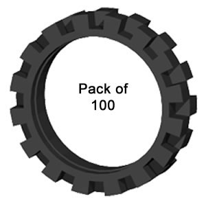 Paket mit 100 K'NEX-Reifen medium