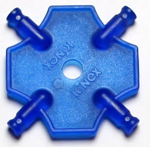 K'NEX-Quadratpaneel mini fluoreszierend blau