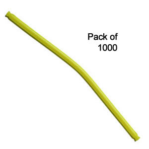 Paket mit 1000 K'NEX-Flexistange 190 mm fluoreszierend gelb