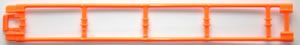 MICRO-K'NEX-Achterbahnschiene 203 mm gerade Orange