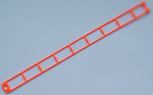 MICRO-K'NEX-Achterbahnschiene 410 mm gerade orange
