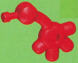 Kid-K'NEX-Arm (geffnete Hand) rot