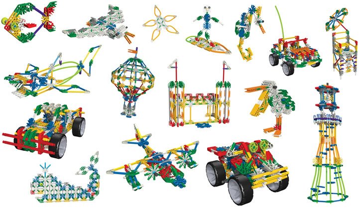 Box reverse image for Classic K'NEX 50-model building set