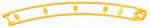 MICRO K'NEX Coaster Track curve right Yellow