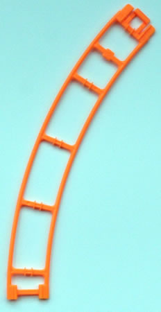 MICRO K'NEX Coaster Track curve right Orange