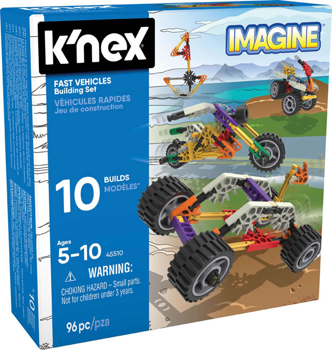 Box image for K'NEX Beginner Fun - Fast Vehicles Building Set