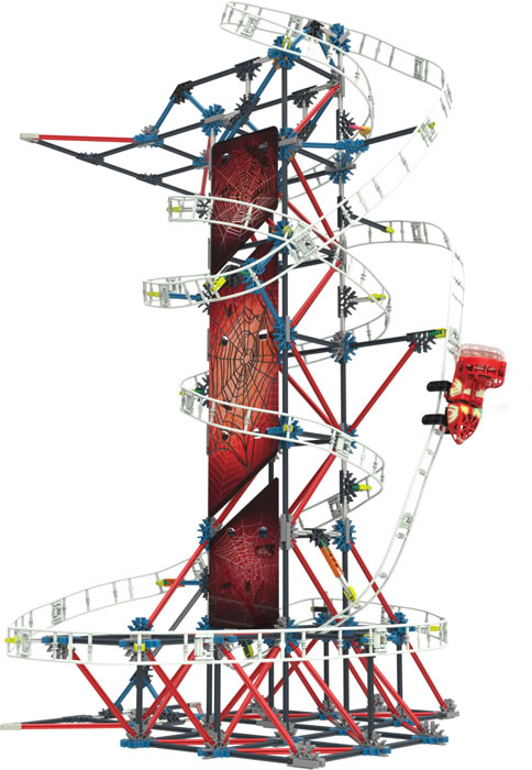 K'NEX Web Weaver coaster (vertical in daylight)