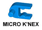 MICRO K'NEX Interlocking clip Blue