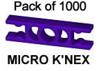 Pack 1000 MICRO K'NEX Connector 2-way straight Purple