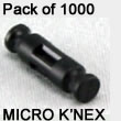 Pack 1000 MICRO K'NEX Rod 14mm Black