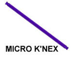 MICRO K'NEX Rod 94mm Purple