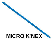 MICRO K'NEX Rod 138mm Blue