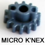 MICRO K'NEX Gear small Blue metallic