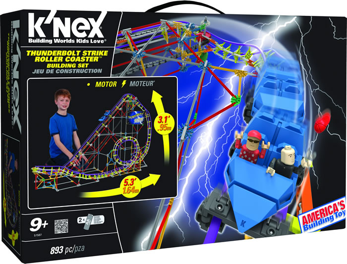 Box image for K'NEX Thunderbolt Strike roller coaster