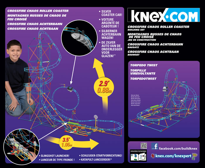 Box reverse image for K'NEX Cross Fire Chaos coaster