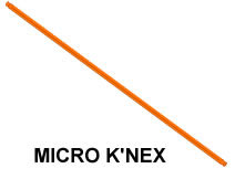 MICRO K'NEX Rod 200mm Orange