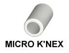 MICRO K'NEX Spacer 6 Wide White
