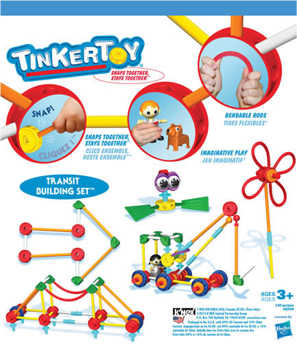 Box reverse image for Tinkertoy Transit building set
