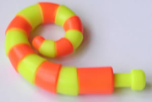 Kid K'NEX Curly tail (Yellow/Orange)