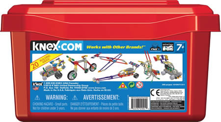 Box reverse image for K'NEX 350pc Tub