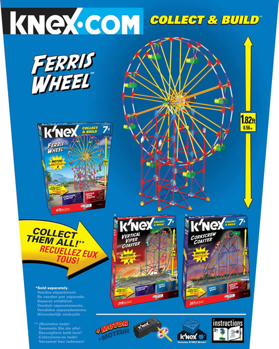 Box reverse image for K'NEX Ferris Wheel 0.56m