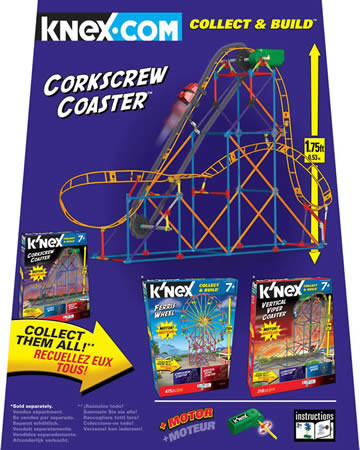 Box reverse image for K'NEX Corkscrew Coaster