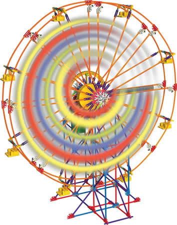 Micro K'NEX Light-up Ferris wheel