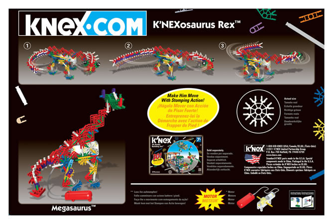 Box reverse image for K'Nexosaurus Rex