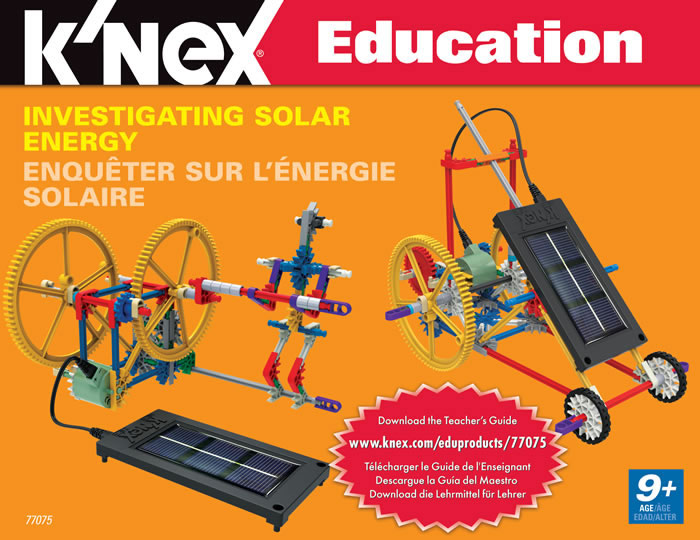Instruction book image for K'NEX Investigating Solar Energy set
