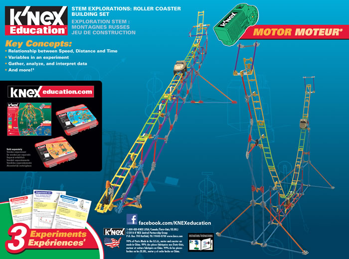 Box reverse image for K'NEX Roller coaster Education set