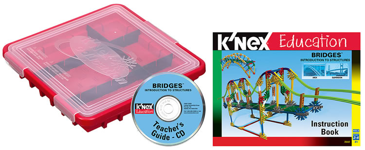 Instruction book image for K'NEX Bridges 13-model set