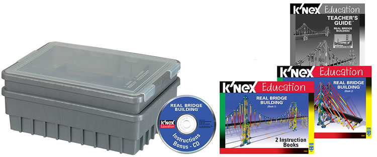 Instruction book image for K'NEX Real bridge building set