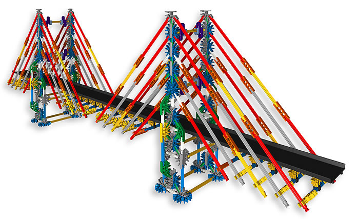 K'NEX Cable-stayed bridge