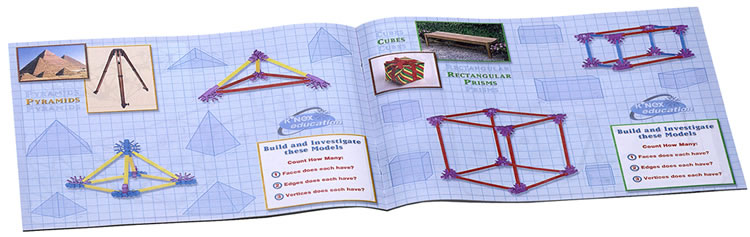 Instruction book image for K'NEX Elementary maths and geometry set