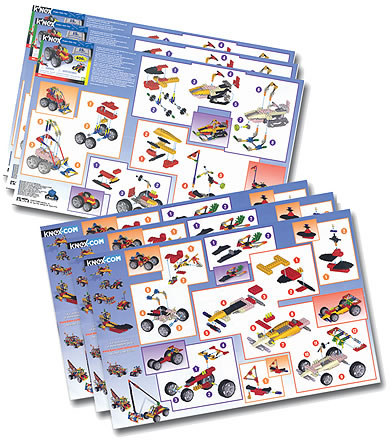 Instruction book image for K'NEX Elementary Construction 1200pc set