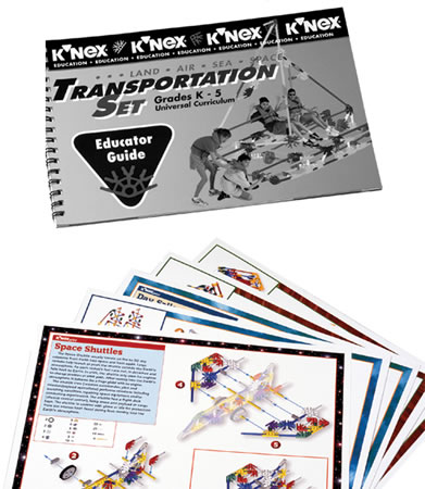 Instruction book image for K'NEX Transportation set