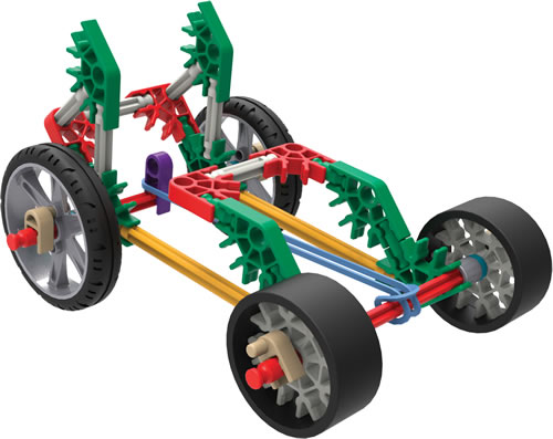 K'NEX Small rubber band racer