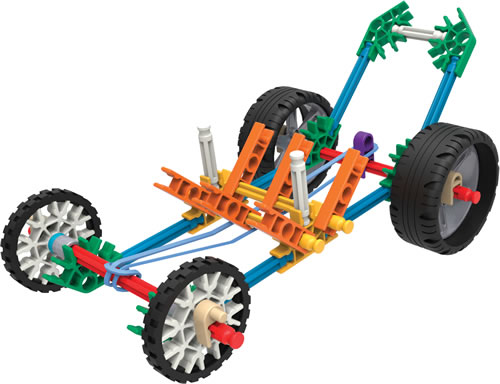 K'NEX Mass holder rubber band racer