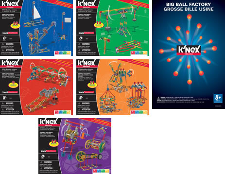 Instruction book image for K'NEX Simple machines deluxe/Big Ball Factory set