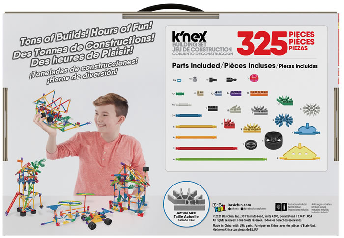 Box reverse image for K'NEX Classics - City Builders 20-model Building Set