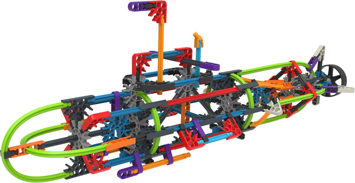 Box reverse image for K'NEX Classics - Wings and Wheels 30-model Building Set