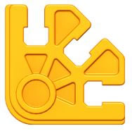 Kid K'NEX Connector 3-way Orange