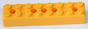 K'NEX Brick 2 x 8 Yellow