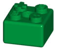 K'NEX Brick 2 x 2 Green