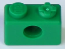K'NEX Brick 2 x 1 Holed Green