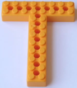 K'NEX Brick T-shape Yellow