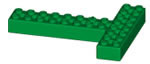 K'NEX Brick T-shape Green