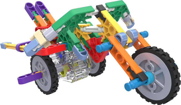 Box reverse image for K'NEX Classics - Motorized Creations 25-model Building Set